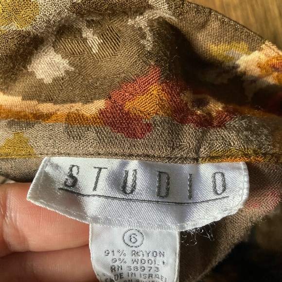 Vintage floral midi skirt - Picture 6 of 6